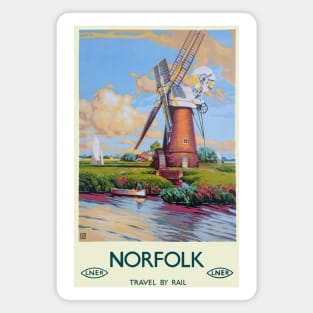 Vintage LNER Norfolk Poster Magnet